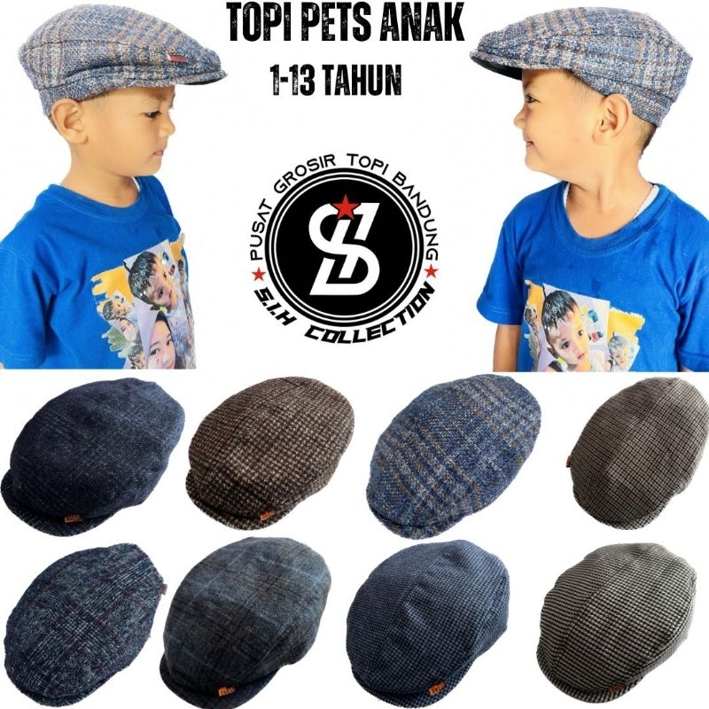 Topi Pets Anak / Topi Newsboy Anak / Topi Pelukis Anak