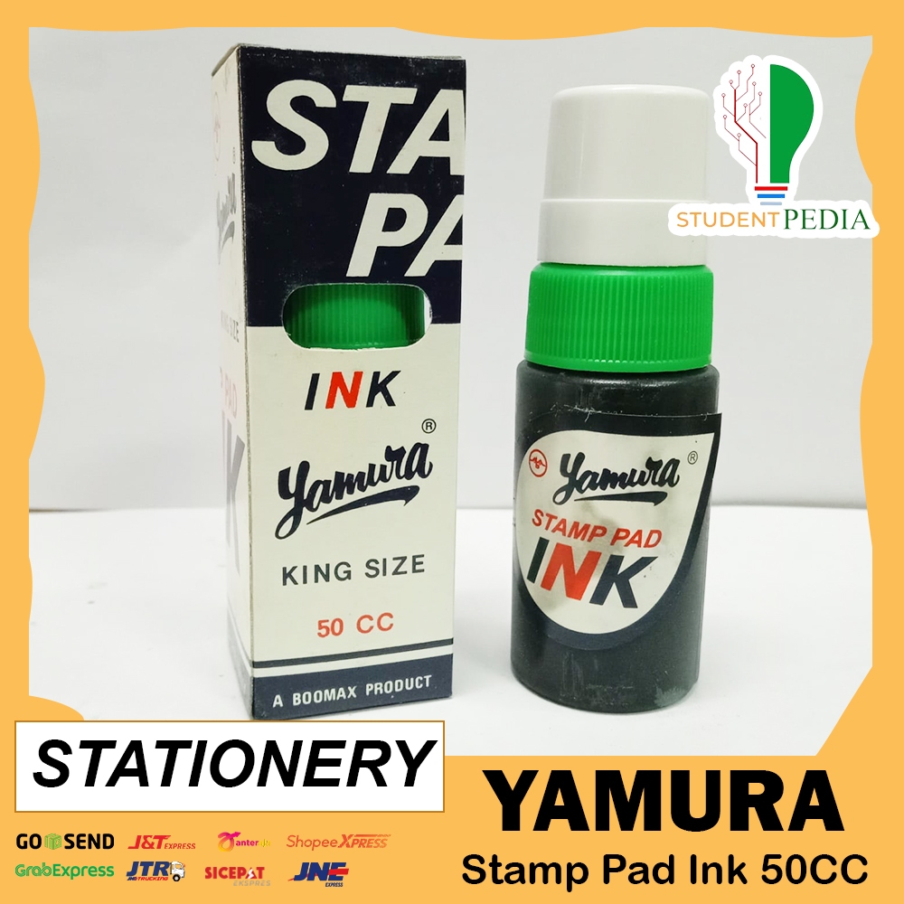 

Stamp Pad Ink Yamura / Tinta Stempel Yamura / Warna Merah Hijau Biru Hitam