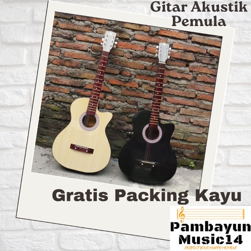 GITAR PEMULA murah berkualitas GRATIS PACKING KAYU