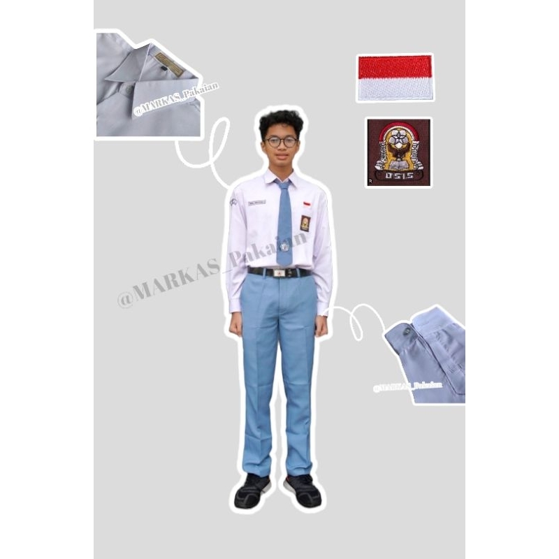 SERAGAM SEKOLAH SMA LENGAN PANJANG
