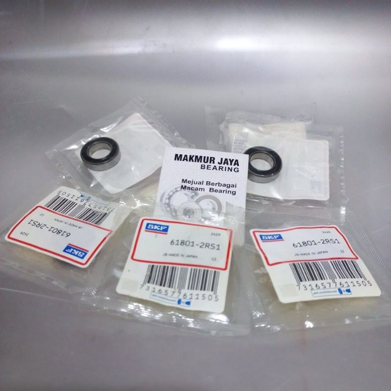 BEARING 61801 2RS / 6801 RS SKF JAPAN ORIGINAL