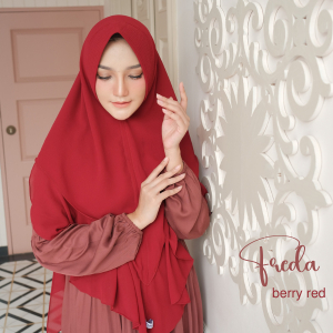 SUKAHIJAB - Freda Dress Gamis Wanita Terbaru Bahan Katun Rayon Viscose Polos Adem Halus By Sukahijab
