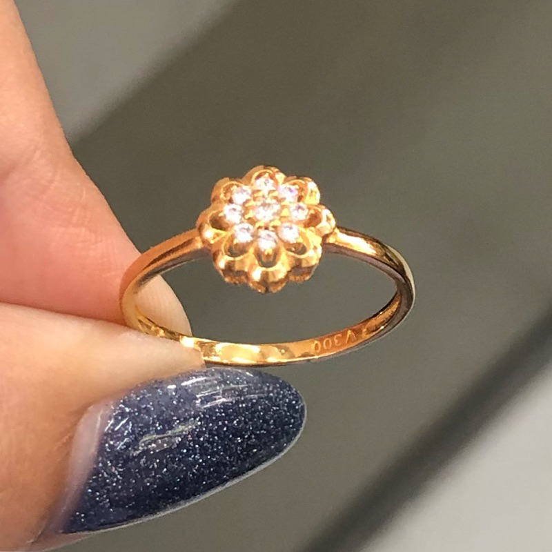 L7 KO- CINCIN BUNGA 0.95GR KADAR 300 UKURAN 12