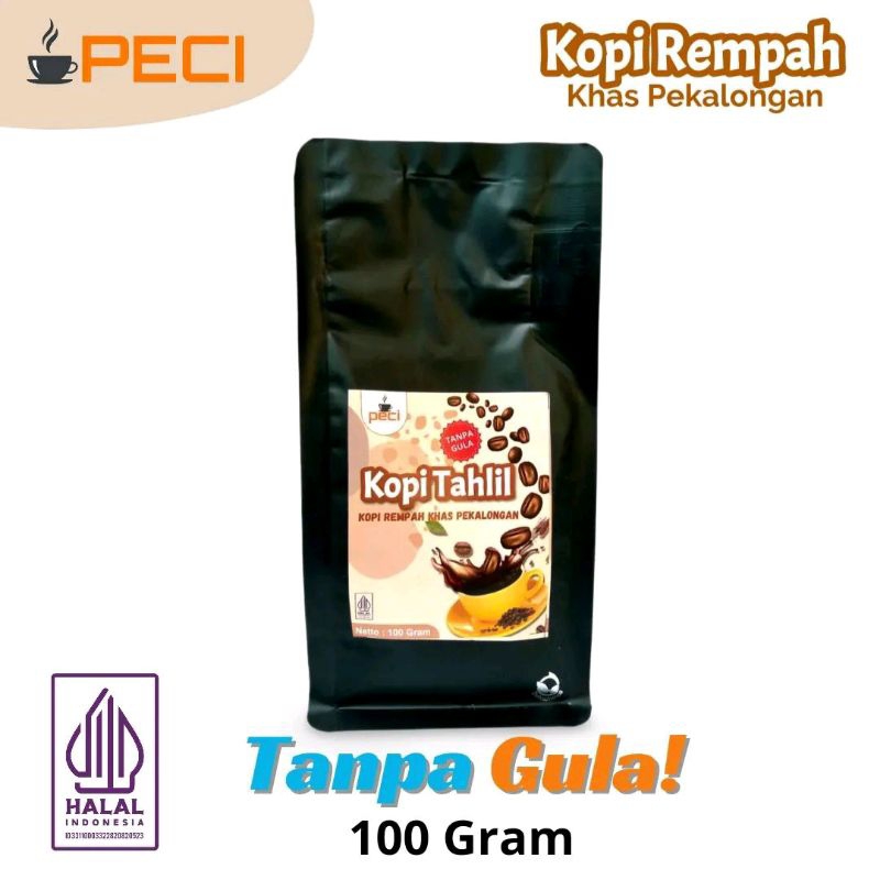 

Kopi Tahlil Peci Kopi Rempah Khas Pekalongan 100 gram Non Sugar