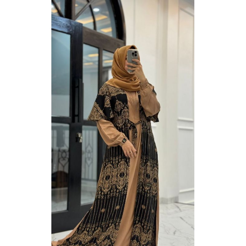 Dress ANJANI STORE TWILL UNIQLO MIX RAYON