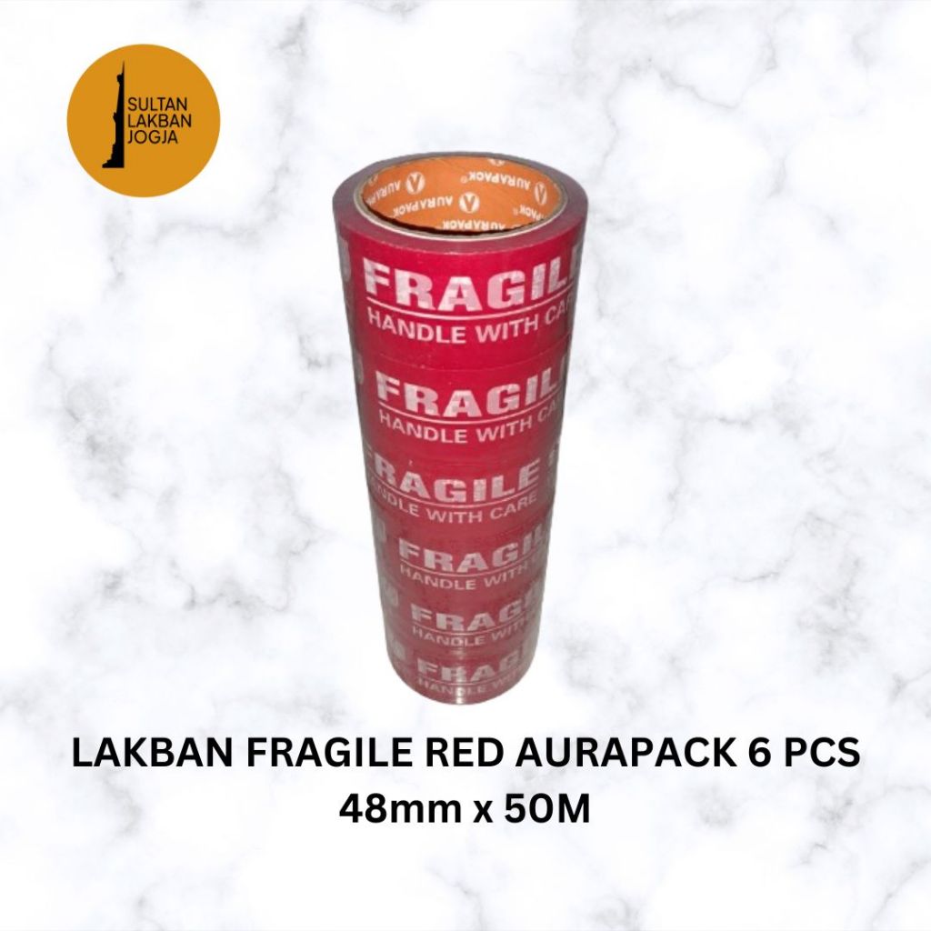 

LAKBAN FRAGILE AURAPACK 48mm x 50M x 47mic (60Y) 1 PACK