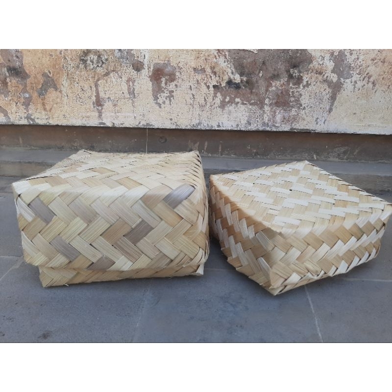 Besek bambu/besek makanan/besek natural/besek original