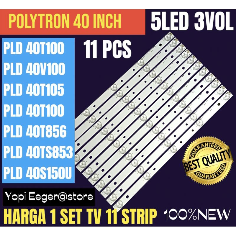 BACKLIGHT TV LCD LED POLYTRON 40 INCH PLD40T100- PLD40V100-PLD40T105-PLD40T856-PLD40TS853 BACKLIGHT 