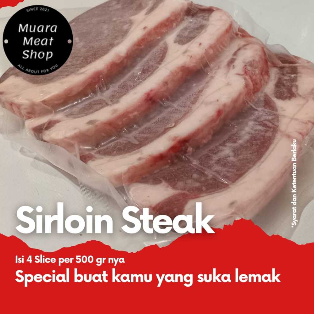 

Sirloin Steak +- 125gr & 500gr Termurah Bandung