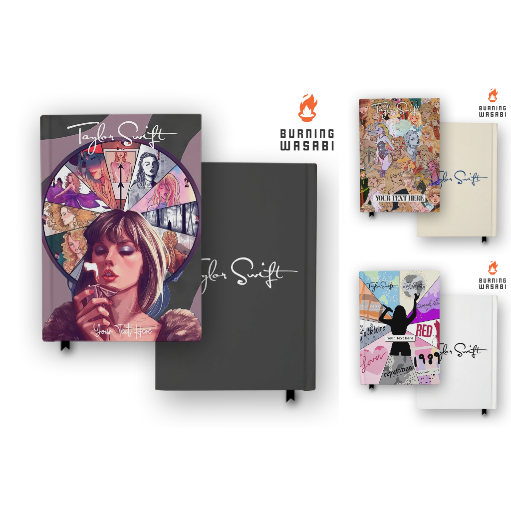 

Notebook Buku Taylor Swift 3 5 7 Eras Tour Album Hardcover Custom DIary Jurnal Agenda A5 A6