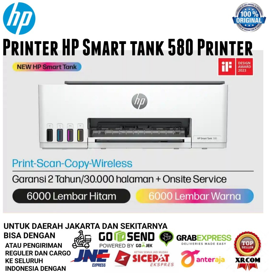 Printer hp 580 print, scan, copy, wifi