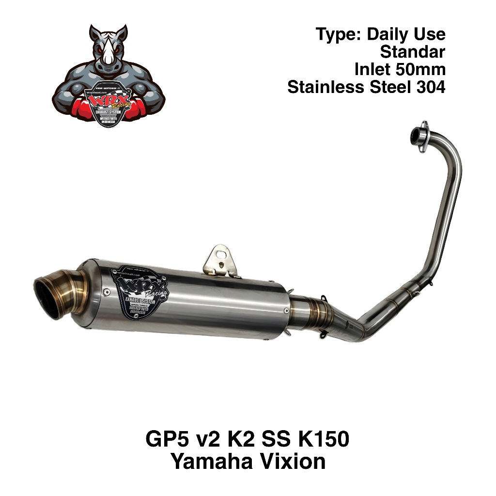 Knalpot WRX GP5 v2 SS K150 Vixion