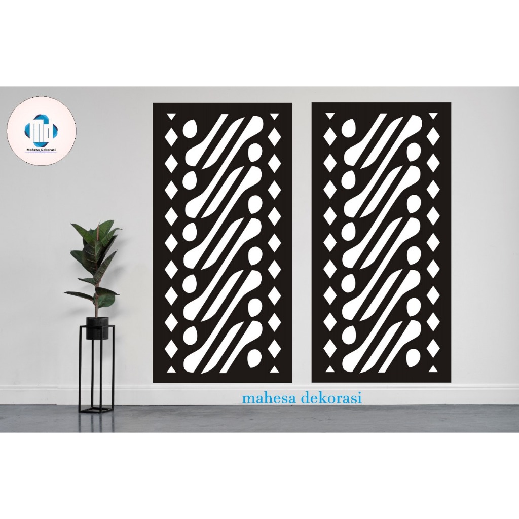 ORNAMEN DINDING PVC 3D / KRAWANGAN PVC 100CM X 50CM custome tebal8mm