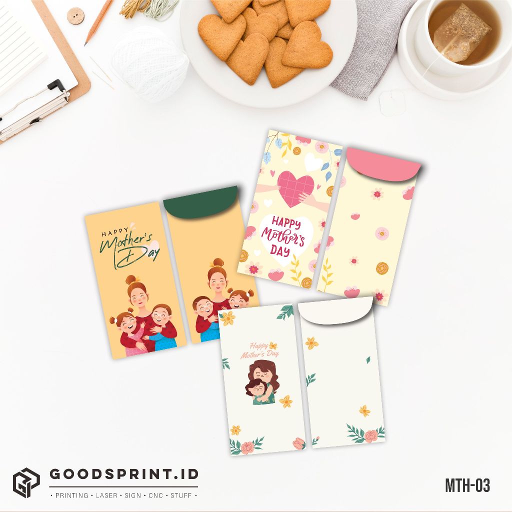 

Amplop Selamat Hari Ibu Angpao Happy Mother's Day Angpau Custom Isi 6