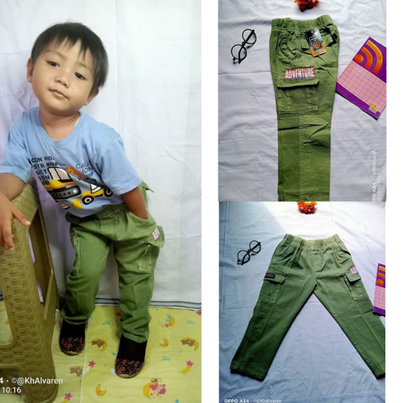 Celana Panjang Cargo Anak laki-laki 1-6tahun/Cargo pant kids by SCRABBLE KIDS