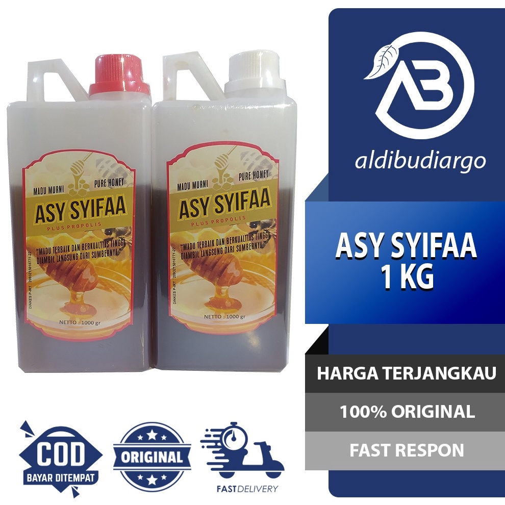 

HOT Product MADU MURNI PURE HONEY ASY SYIFAA 1 KG | MADU ASYIFA | MADU KALIMANTAN ASY SYIFAA 