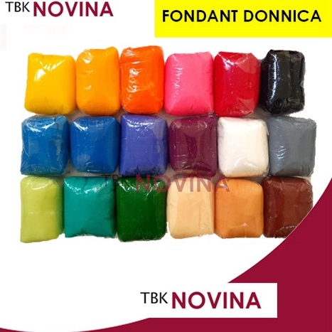 

[♥Y34<] [250 GRAM ] FONDANT DONNICA / FONDAN WARNA DONNICA 250GR Stok Sedikit