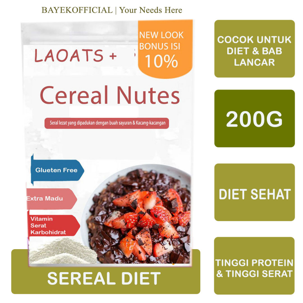 

Sereal Diet Makanan Diet Rendah Kalori Pengganti Makan Susu Diet Pelangsing Penurun Berat Badan Cereal Diet Laoats
