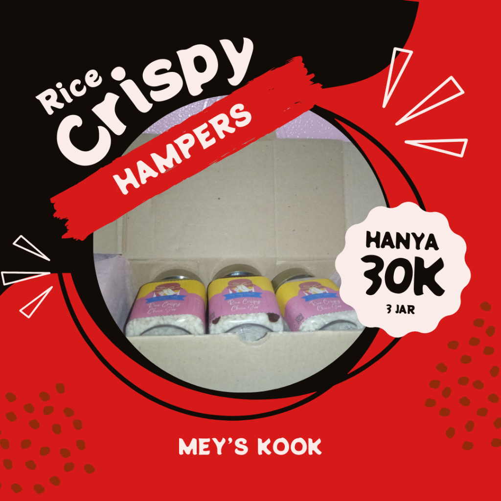

[HAMPERS] RICE CRISPY CHOCO JAR - 3 VARIAN RASA BY MEY'S KOOK