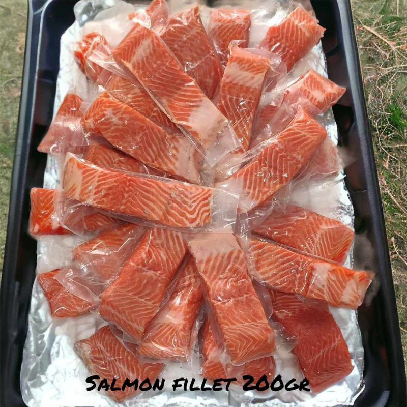 

Salmon fillet slice ukuran 200gr