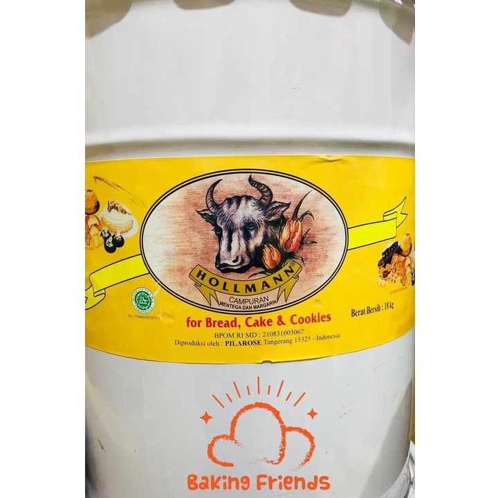 

[✷Q81>] Butter Hollman 1KG / Mentega Hollmann 1Kg Repack Restok Gan