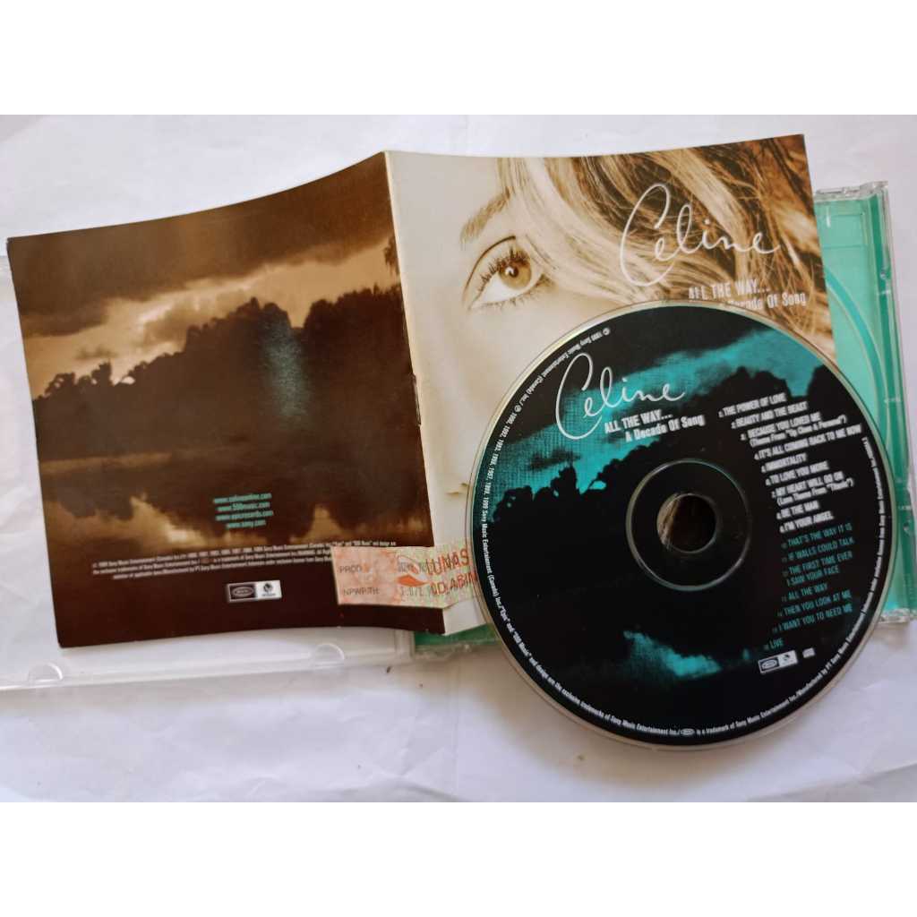 CD Original |Celine Dion Album All the Way A Decade of Song (Preloved)