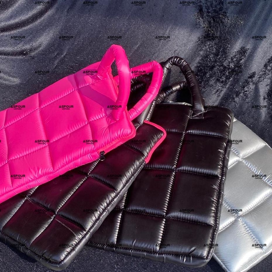 GROSIR LAPTOP SLEVEE WITH HANDLE / TAS LAPTOP JINJING ( 14 - 16 inch ) - Tas Laptop Puffy Tas Laptop