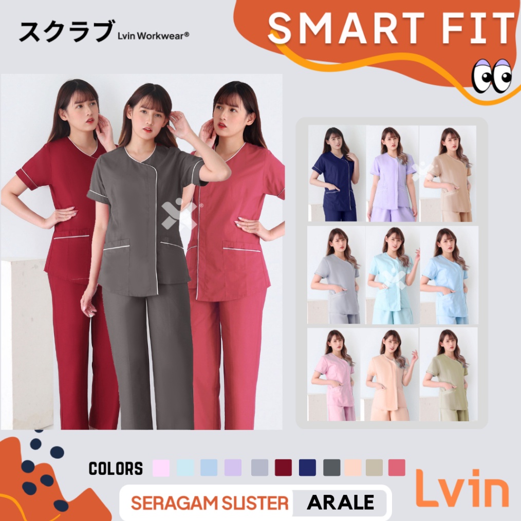 Import ✨Terbaik✨ Baju seragam Suster New Arale Part 1 / Baju seragam baby sitter / baju oka / seraga