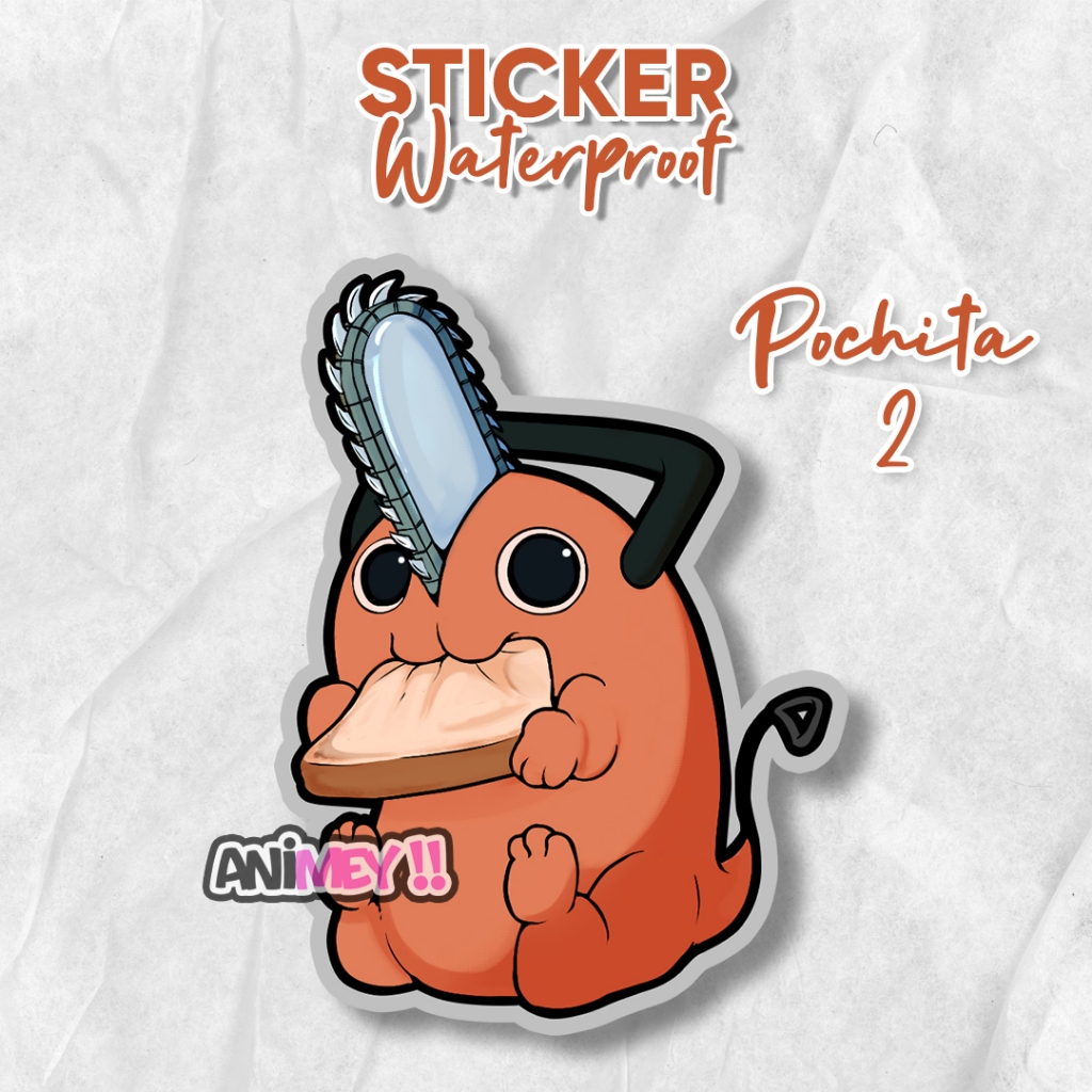 

Stiker Pochita Chainsawman / Sticker Anime Waterproof