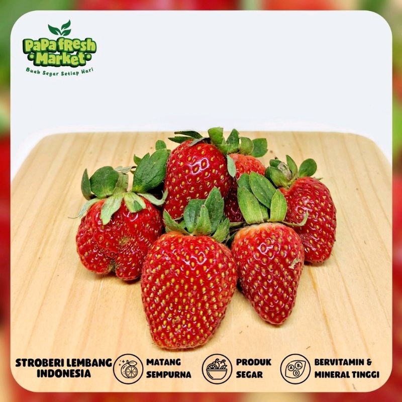 

BUAH STRAWBERRY FRESH BESAR KEMASAN 250 GR