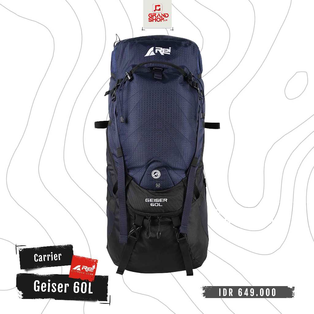 Tas Gunung / Carrier Geiser 60 Liter Arei Outdoorgear
