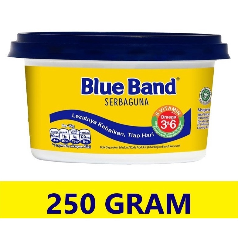 

Ju44l Margarin Blueband serbaguna Cup 250 gram Blue band 250gr mangkok Discount