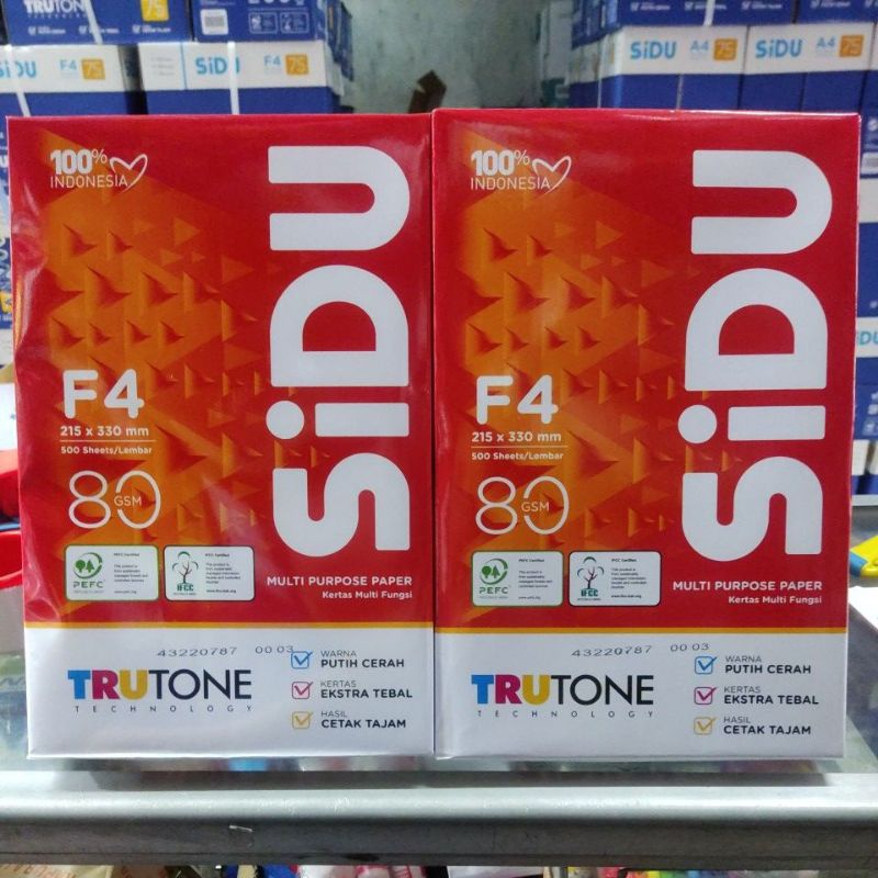 

Star 12.12 KERTAS F4 80 GRAM SIDU / Sinar Dunia gas !!