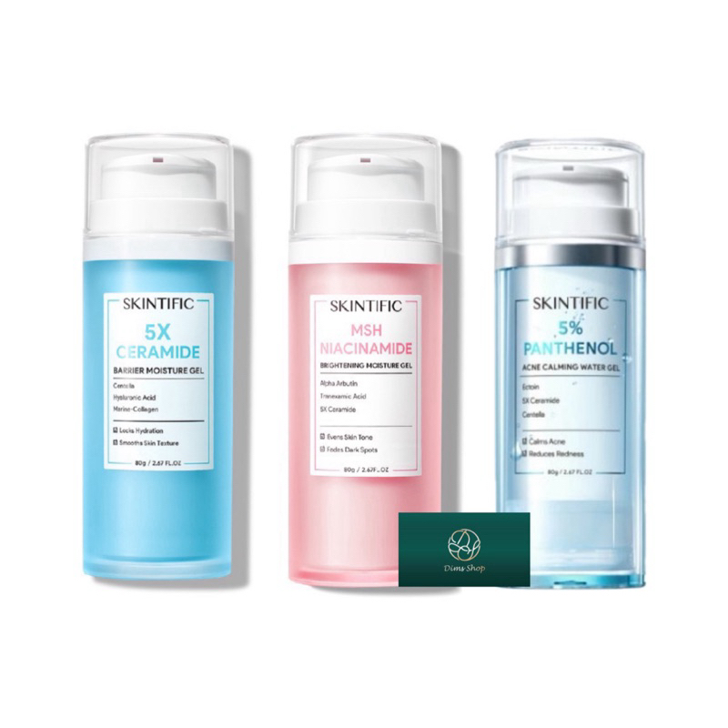 SKINTIFIC 5X Ceramide Barrier  Moisture Gel 80g Facial Moisturizer | Skintific 5% Panthenol |  Pelem