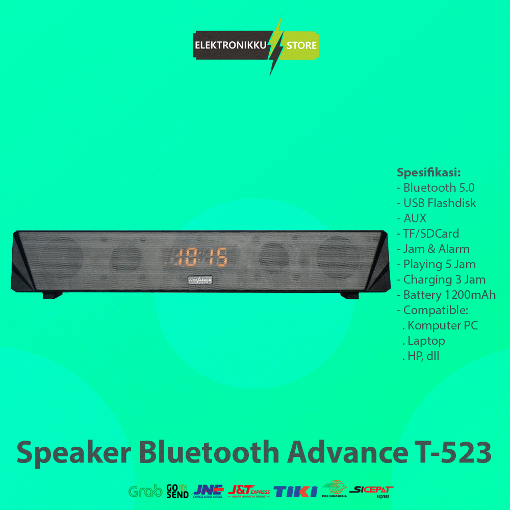 Speaker Advance T-523 Bluetooth Soundbar Komputer PC Laptop HP TV