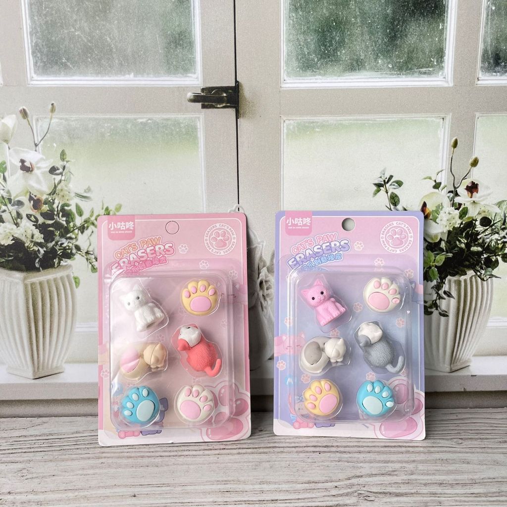 

PENGHAPUS MINIATUR KUCING XGD-8926 ER-1078 hapusan kucing 1 set apusan miniatur kucing eraser lucu unik viral kekinian