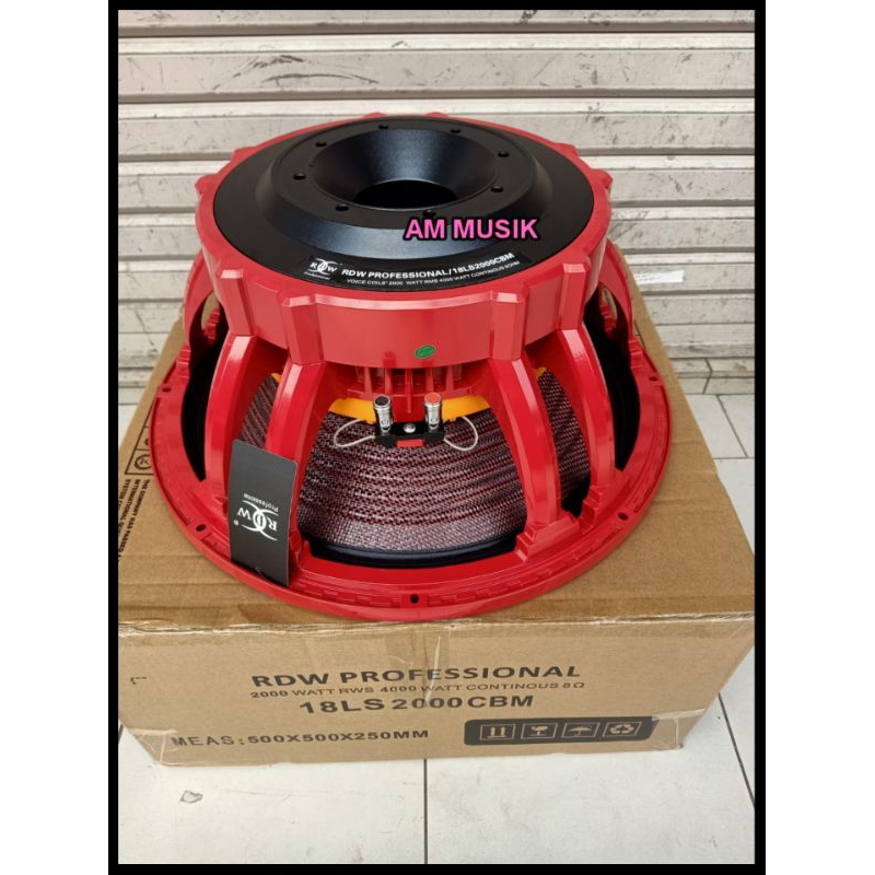 SPEAKER COMPONENT RDW 18LS2000 CBM SPEAKER 18 INCH ORIGINAL  18LS2000 CBM VC 6 INCH