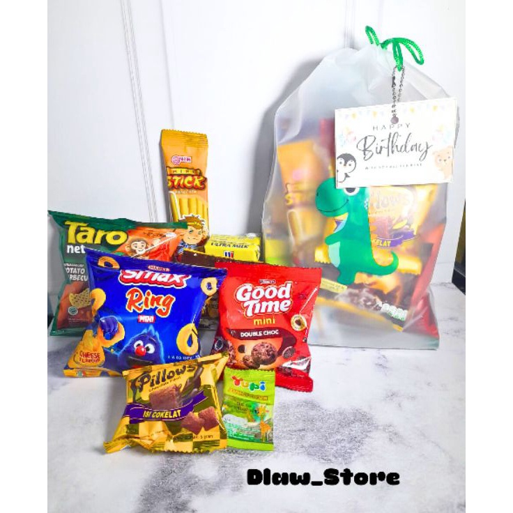 

GYSX8277 Free Ongkir Paket Snack Ulang Tahun Anak Hampers Ultah Goodybag Ultah Kemasan Premium Free Card
