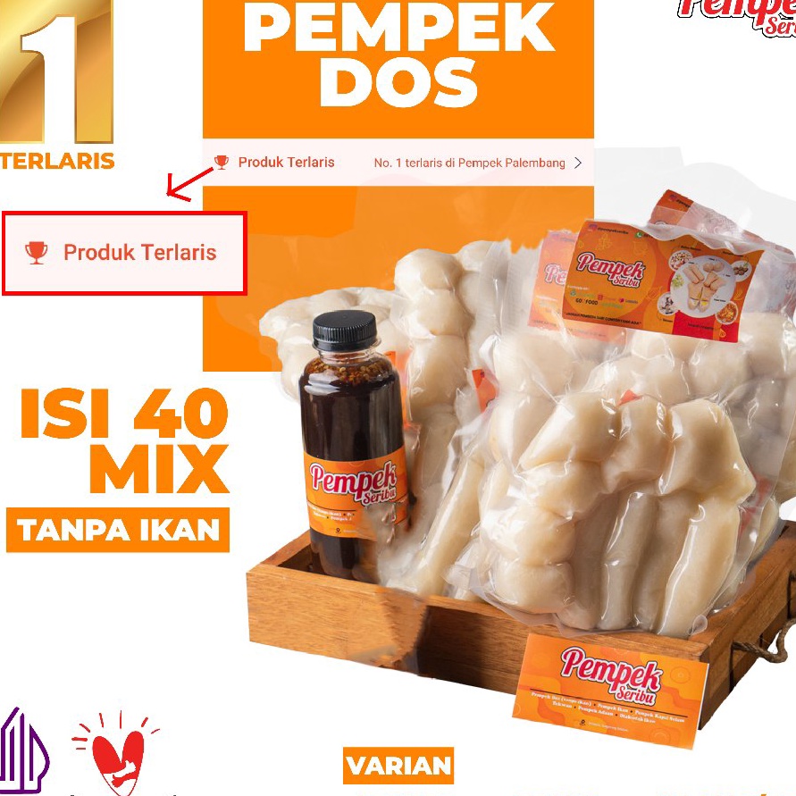 

CCXK3532 DiSkon !! Pempek Palembang Pempek Dos isi 40 mix