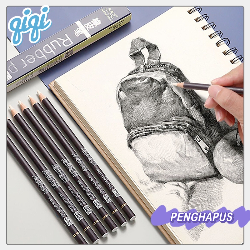 

NYONI Penghapus Bentuk Pensil /Pensil karet/Hanya menggambar/karet/penghapus - Qiqi Treasure