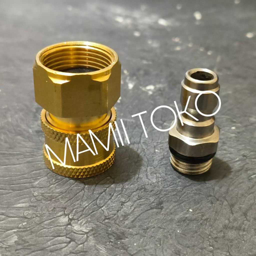 Quick release Gun M22 dan Selang Jet Cleaner Konektor Sambungan