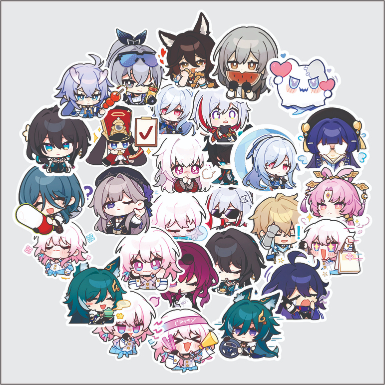 

Sticker Tempel "Sticker Pack Honkai Star Rail 40pcs