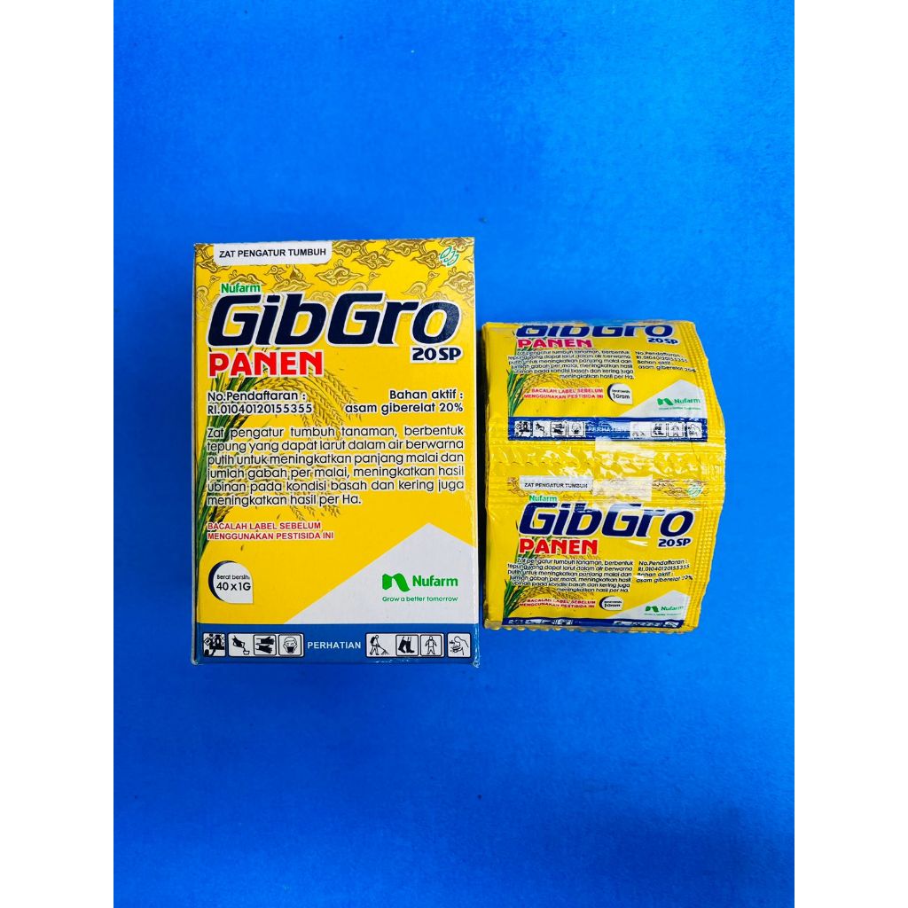 Zat Pengatur Tumbuh Buah GIBGRO PANEN 20 sp  Isi 1gram