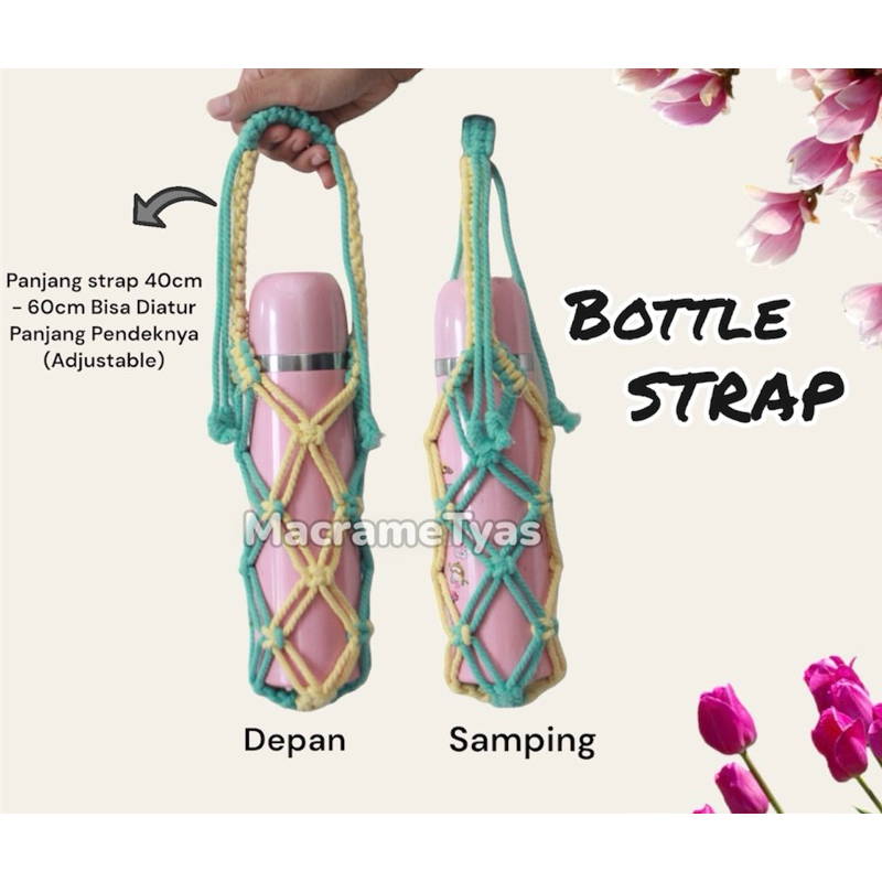 Bottle Strap  Macrame - Cover bottle - Tas bottle