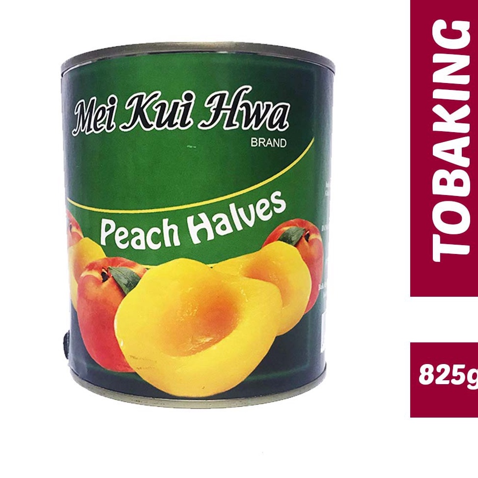 

[✤R13(] PEACH IN HALVES (Buah Peach dalam Syrup) MEI KUI HWA 825g Dijamin Baru