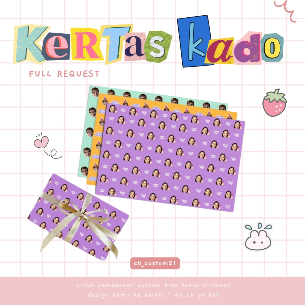 

Kertas kado custom / Wrapping Box