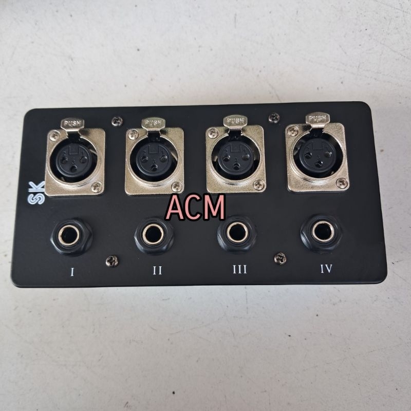 PANEL BOX MIC TANAM 4CHANNEL 4 XLR 4 AKAI