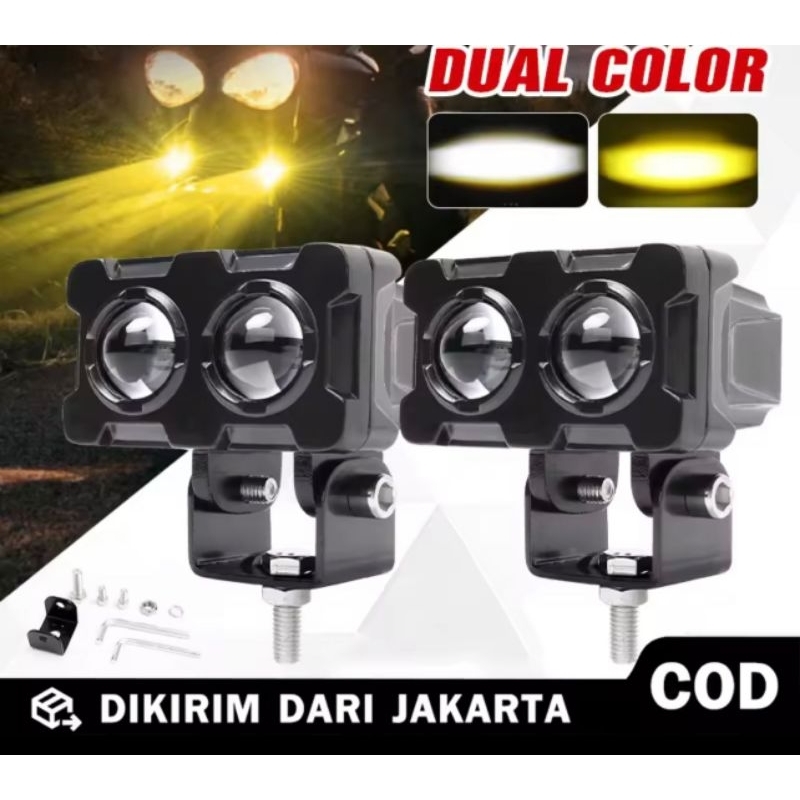 Lampu Tembak Sorot LED Laser 2 Mata/Lampu Sorot Led/Lampu Tembak SQL 2 Mata Polos Super Terang/Lampu