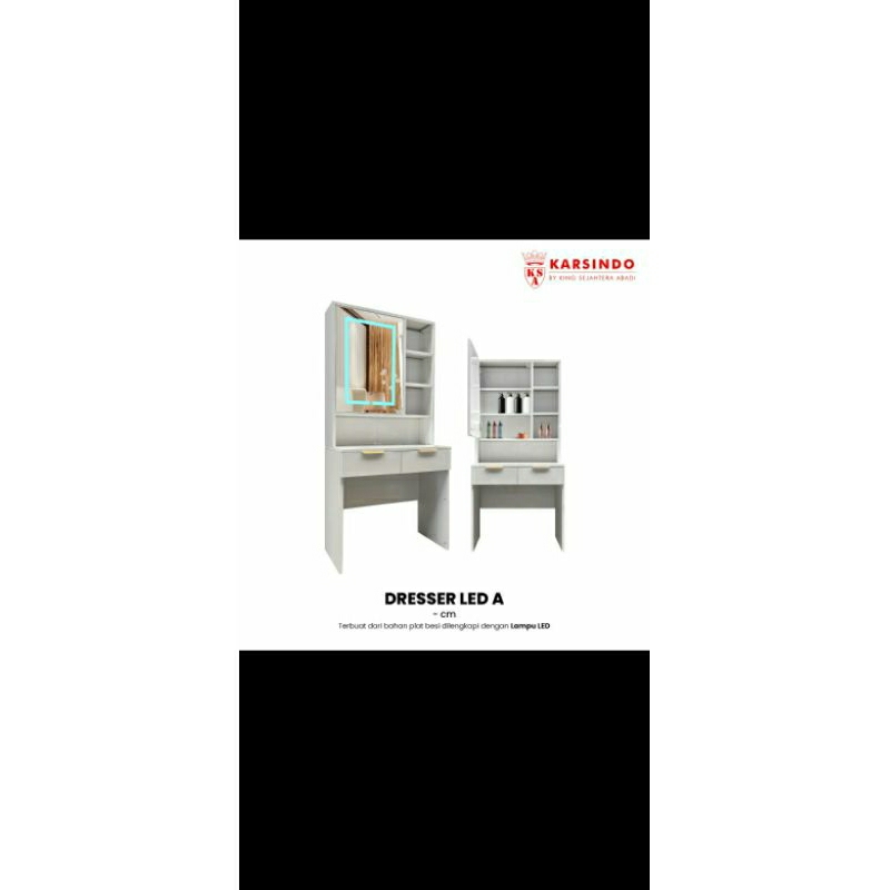 Meja rias Plat Besi Import