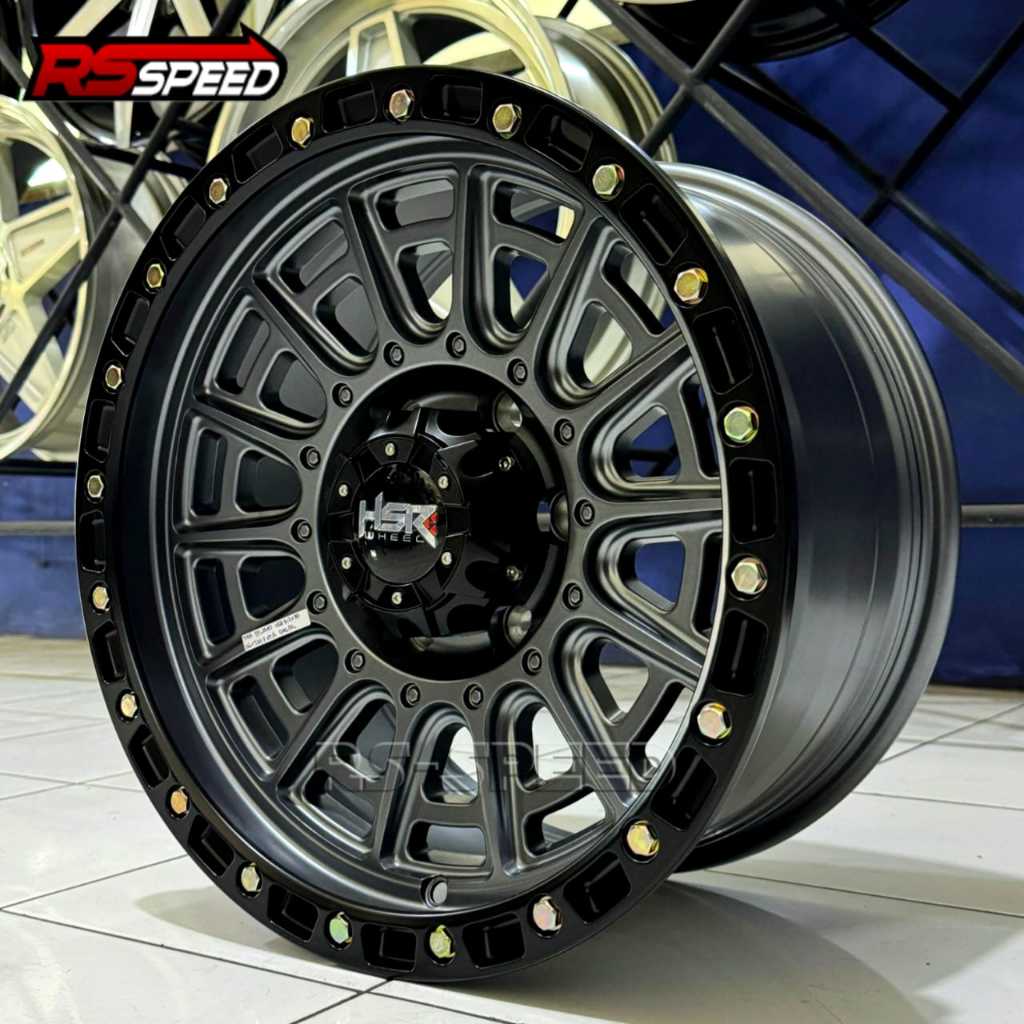 Velg Racing HSR TOSA Ring 17 Model Offroad Pelek Mobil Pajero Fortuner Hilux Bukan Velg Black Rhino 